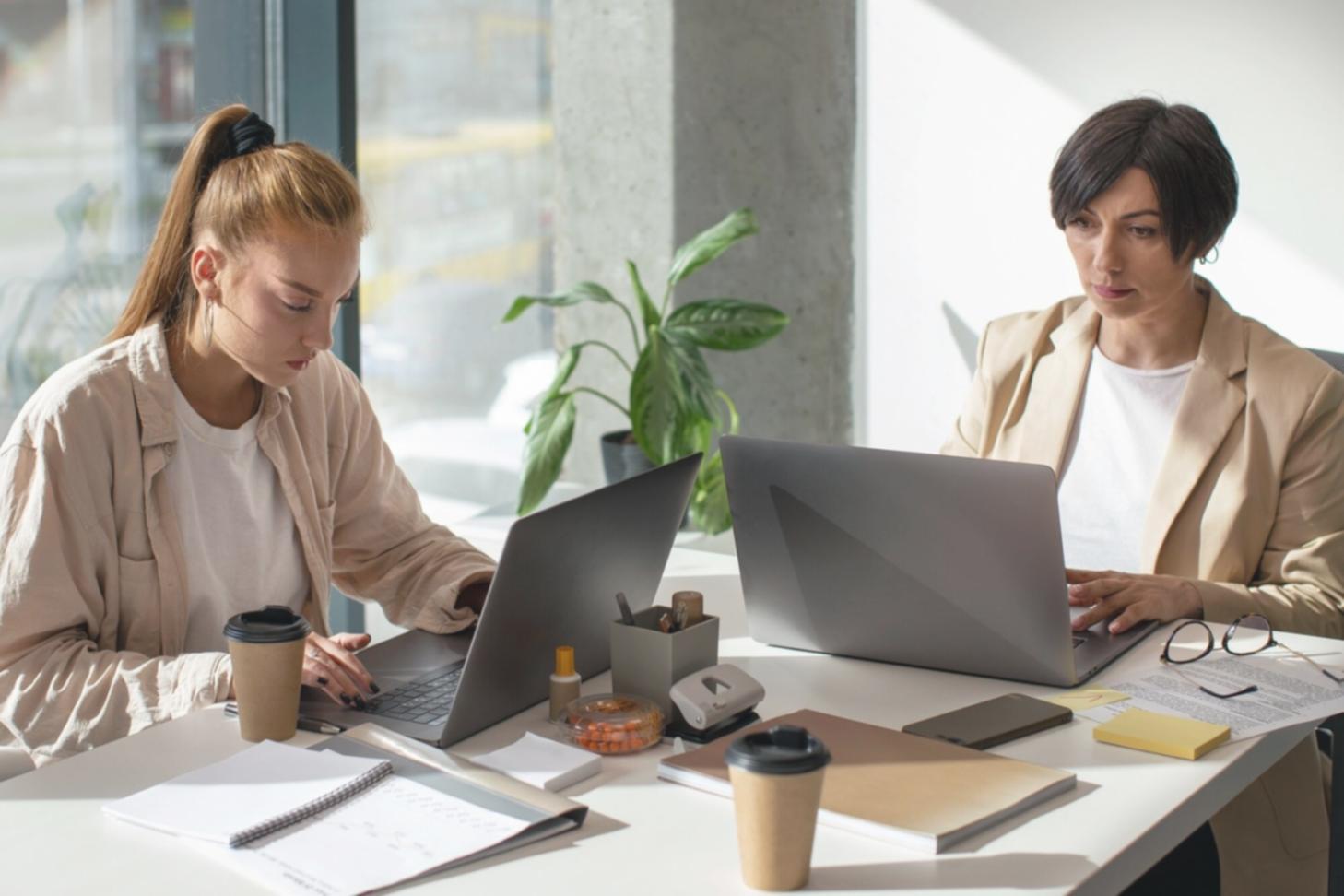 Strategic planning session with venture founders